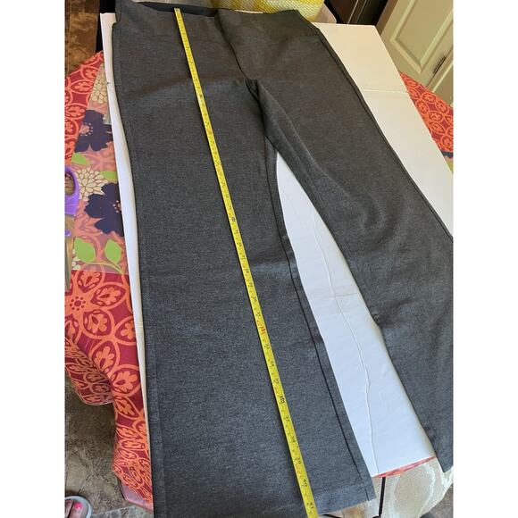 Gray NY Style & Co Ponte Mid rise Stretch Knit Pull on Bootcut Pants - XL - Picture 7 of 11